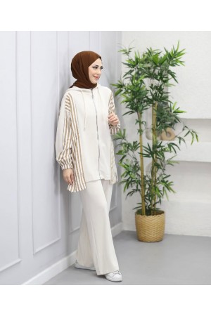 B-Oysho çizgili takım 