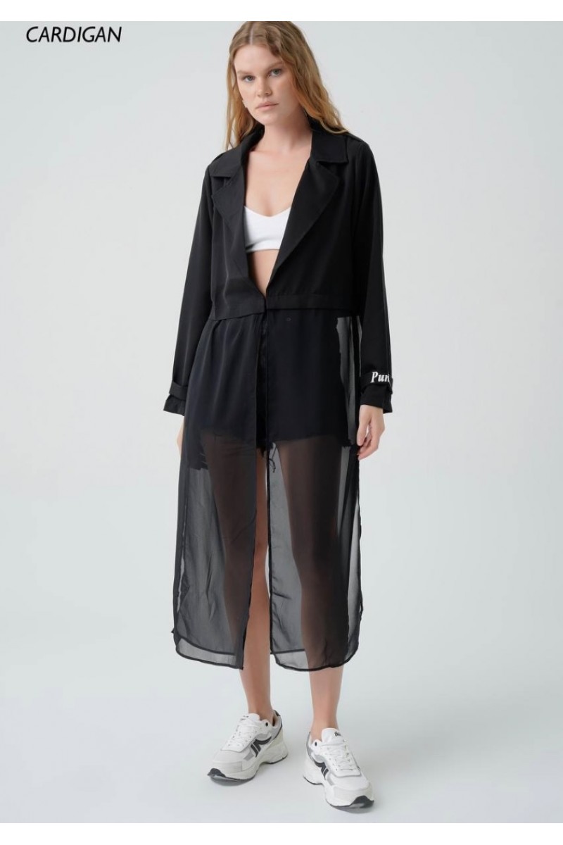 P-Tasarım tül detaylı kap