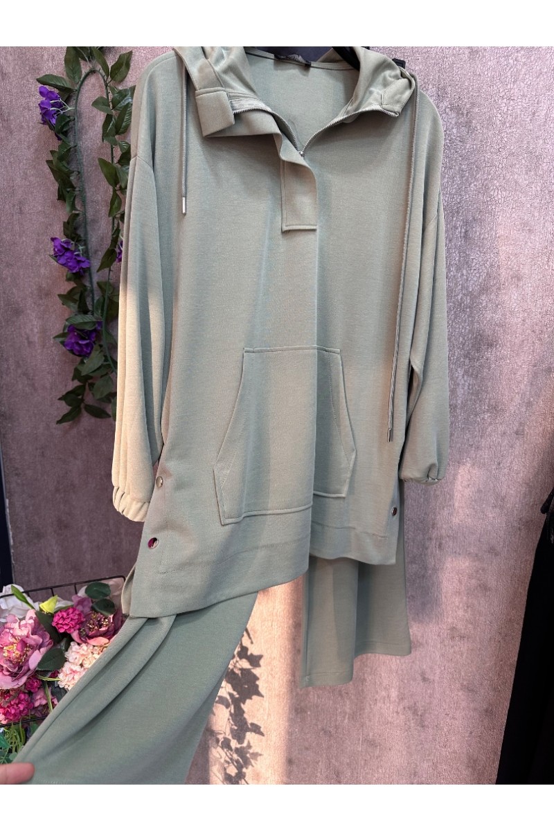 B-Çağla yeşili Oysho takım 