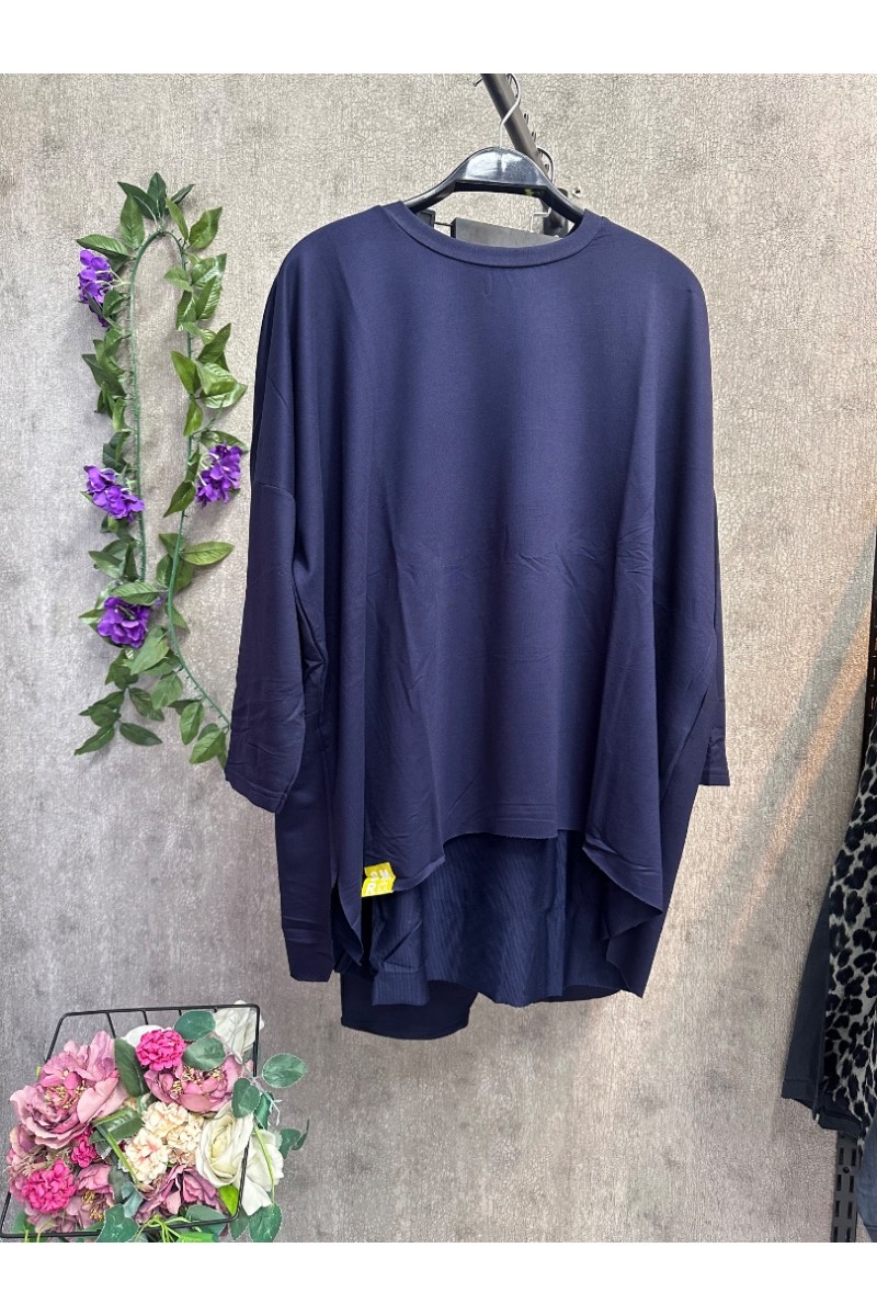 B-lacivert şalvar takım 