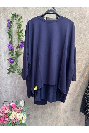 B-lacivert şalvar takım 