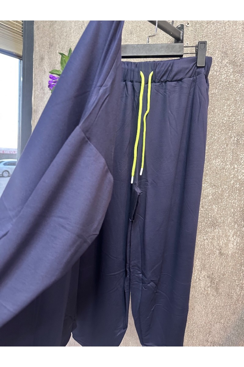 B-lacivert şalvar takım 