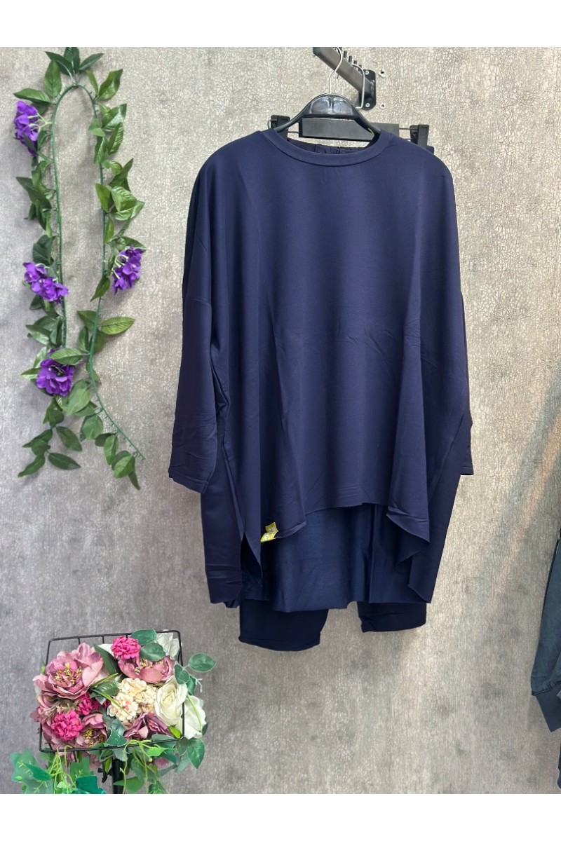 B-lacivert şalvar takım 