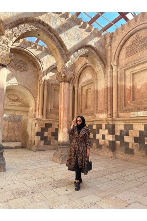 A-leopar trenç-yağmurluk 