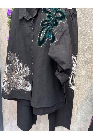 A-taşlı kot takım 