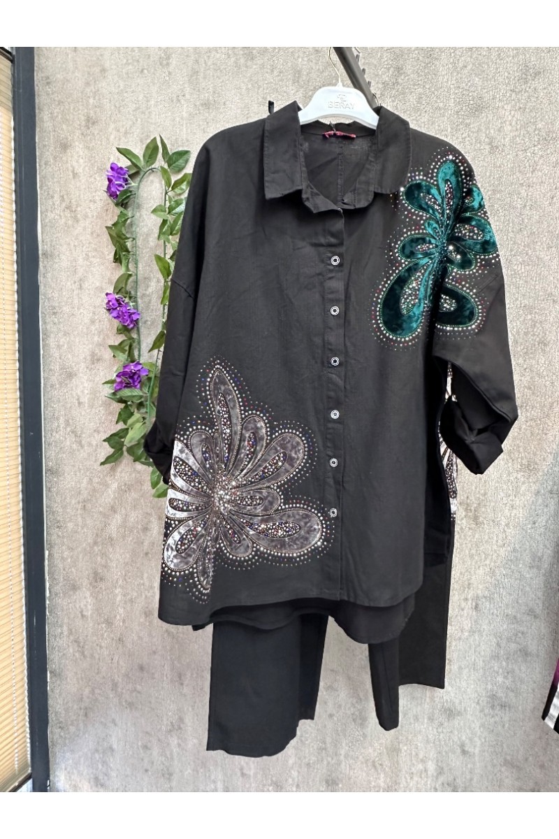 A-taşlı kot takım 