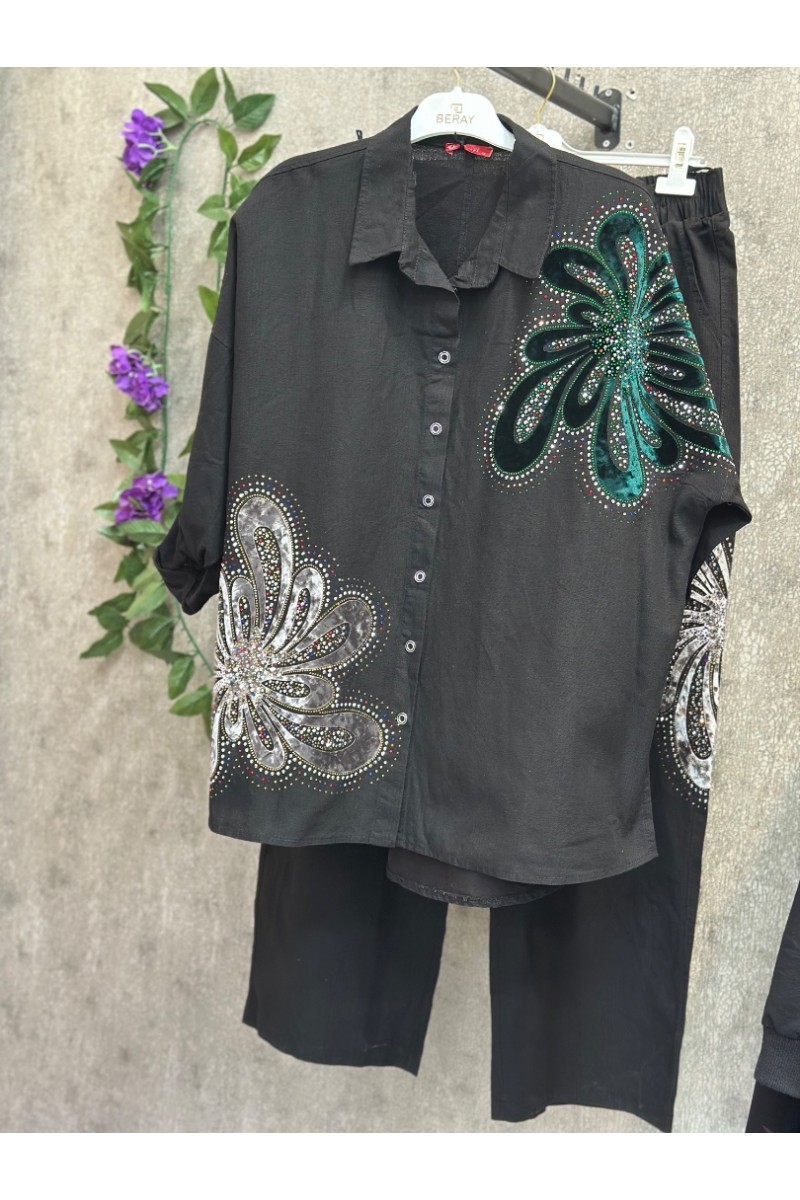 A-taşlı kot takım 